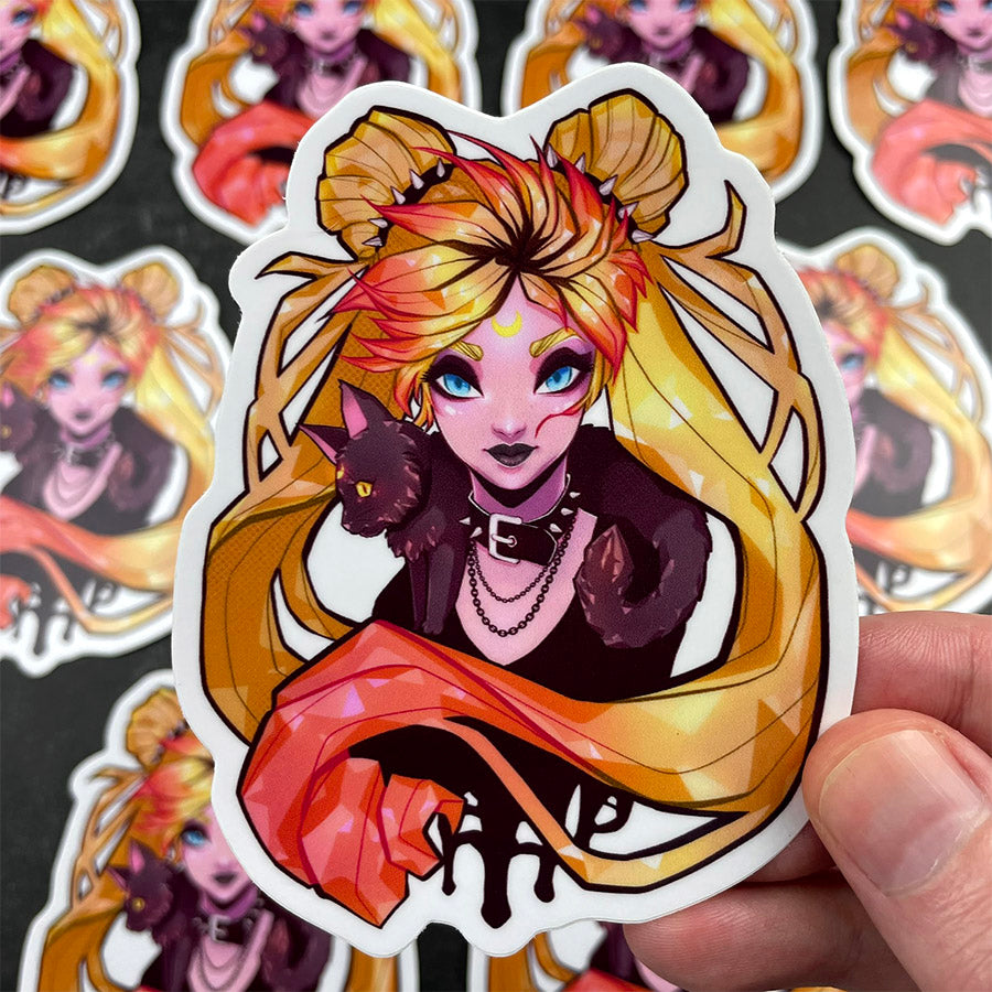 Punk Rock Sailor Moon Vinyl Sticker