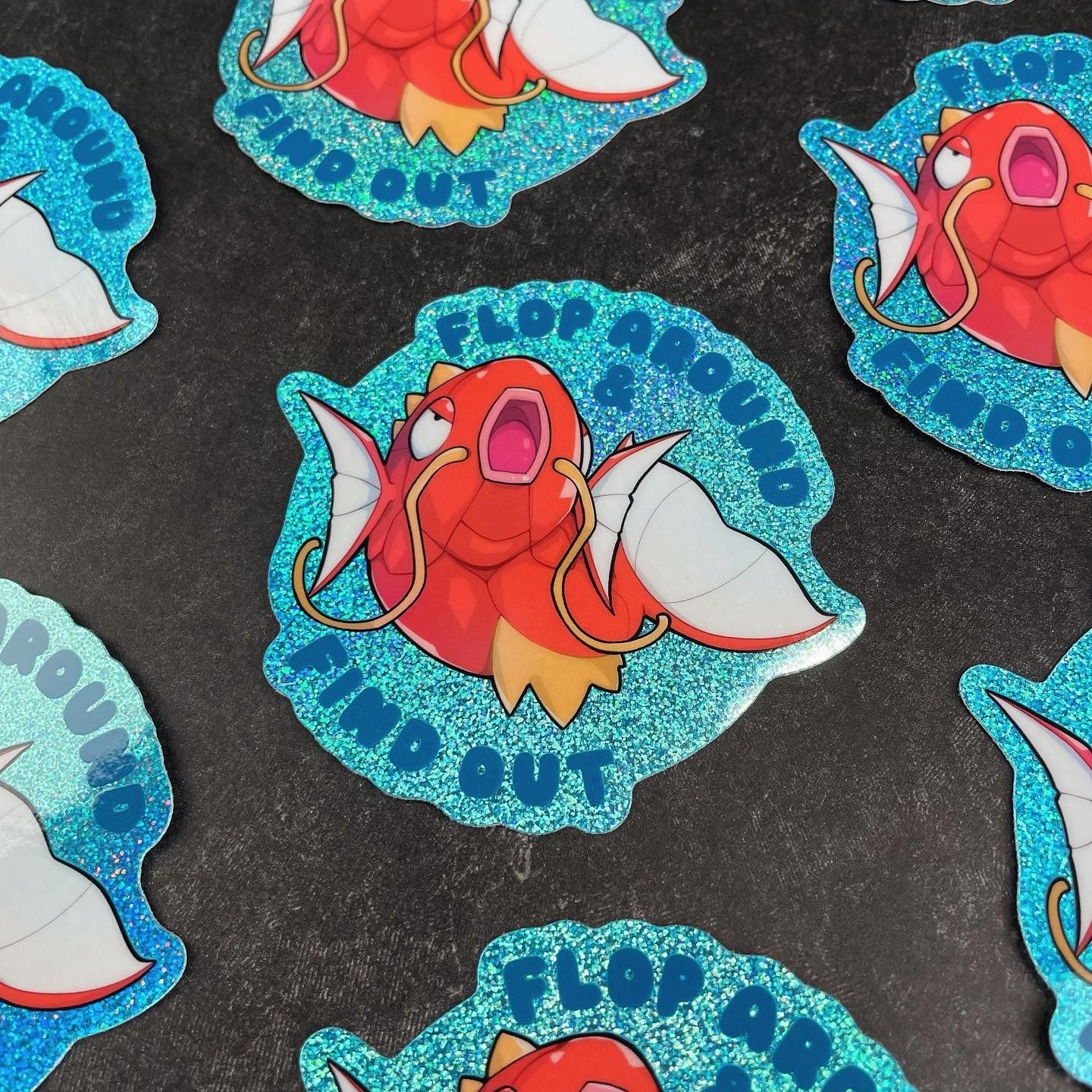 Magikarp Glitter Sticker
