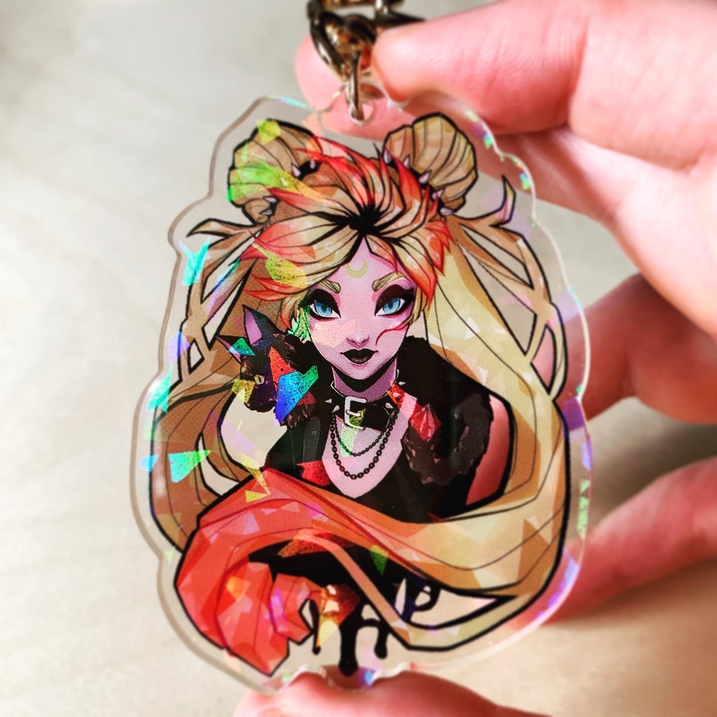 Sailor Moon Holographic Keychain