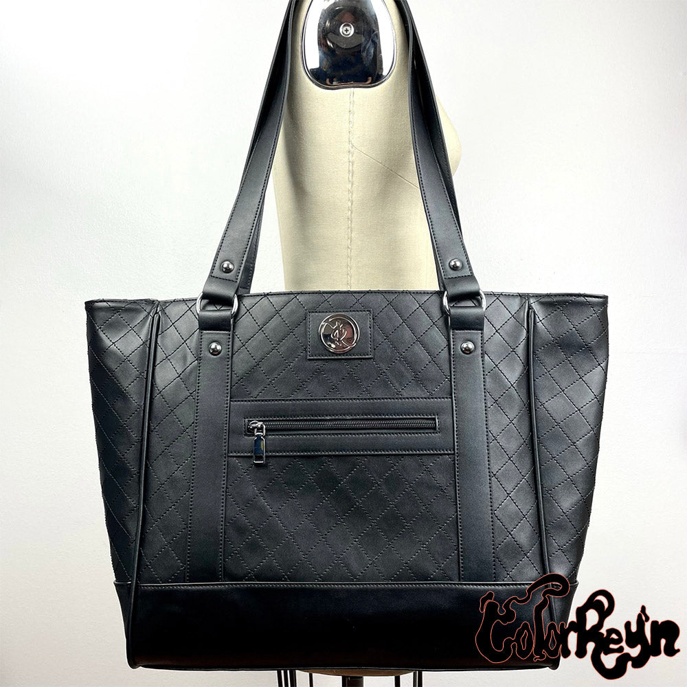 Black quilted designer online bag