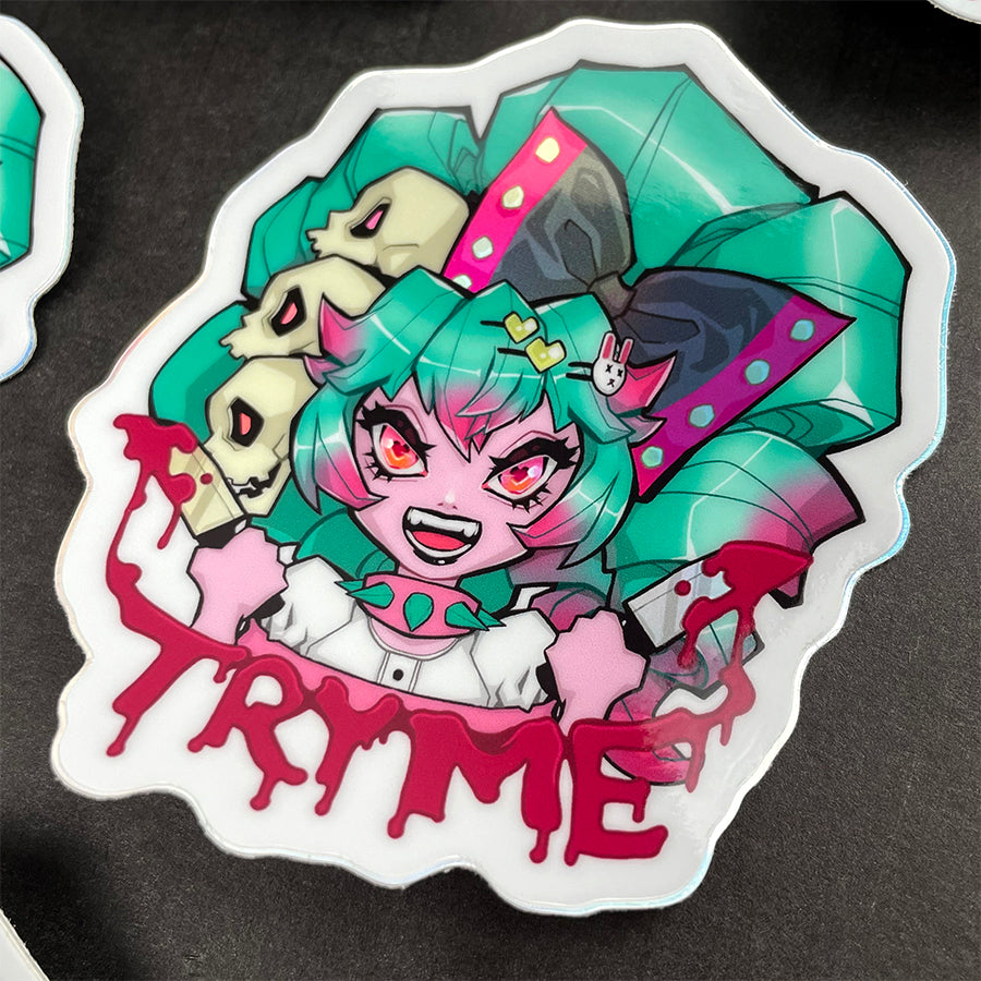 spooky cute vinyl sticker