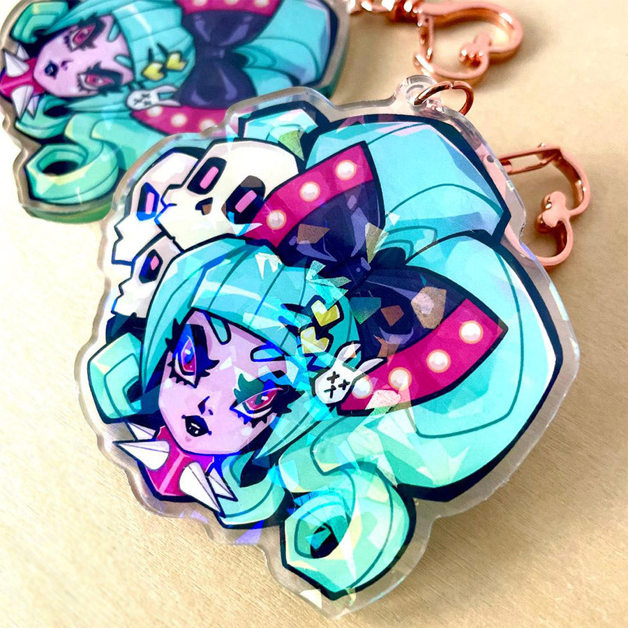 Lolita Holographic Acrylic Keychain