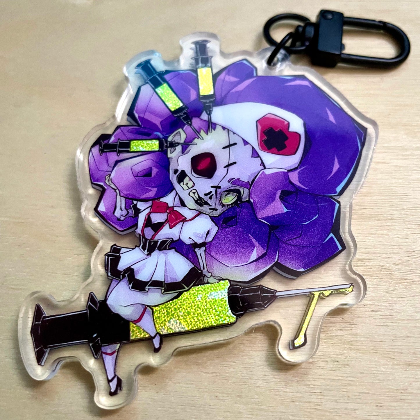 Nurse Necro Nancy Holographic Keychain