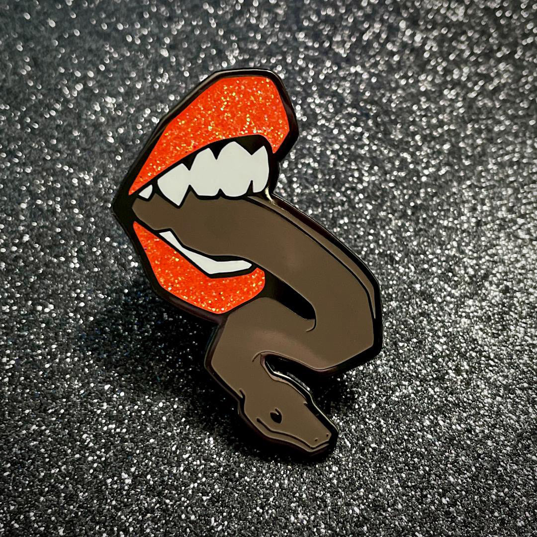 Snake Fangs Hard Enamel Pin