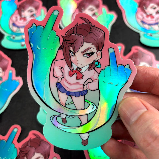 Dandadan Momo Holigraphic Sticker