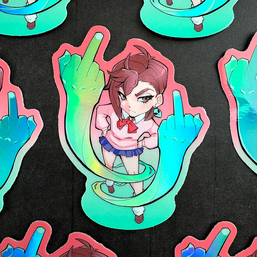 Dandadan Momo Holigraphic Sticker