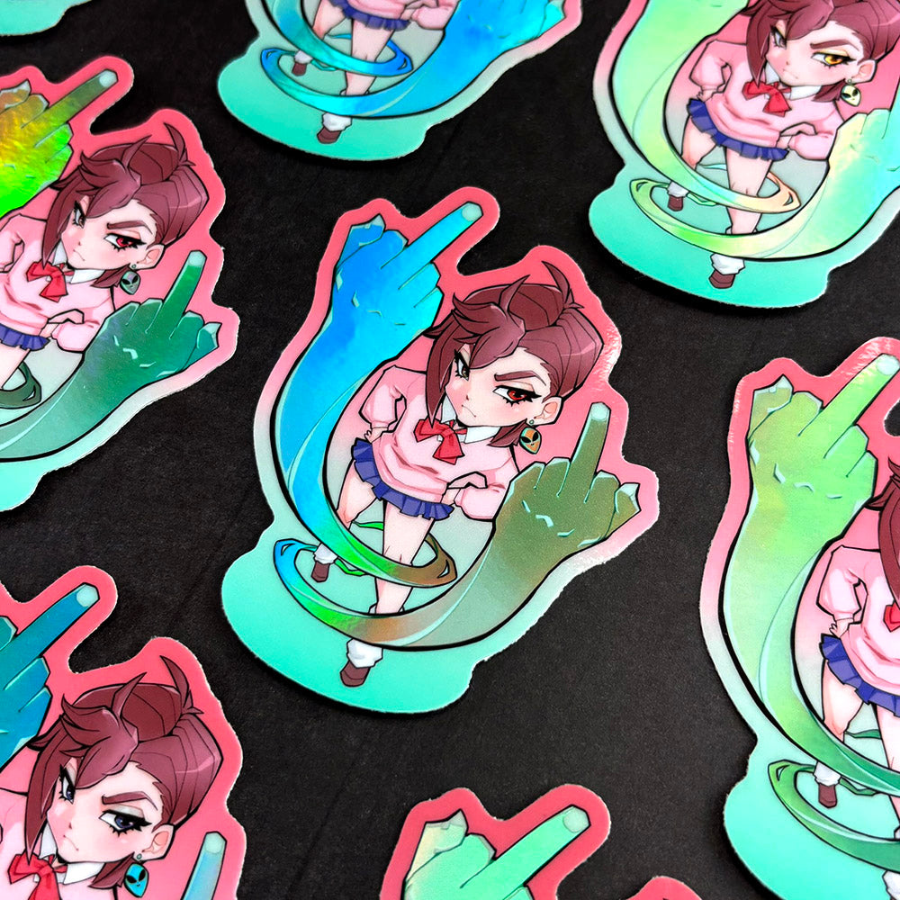 Dandadan Momo Holigraphic Sticker