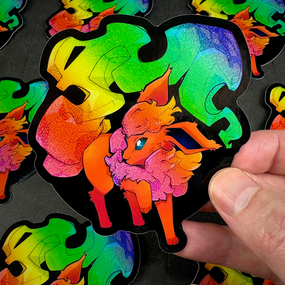 PRIDE Flareon Vinyl Sticker