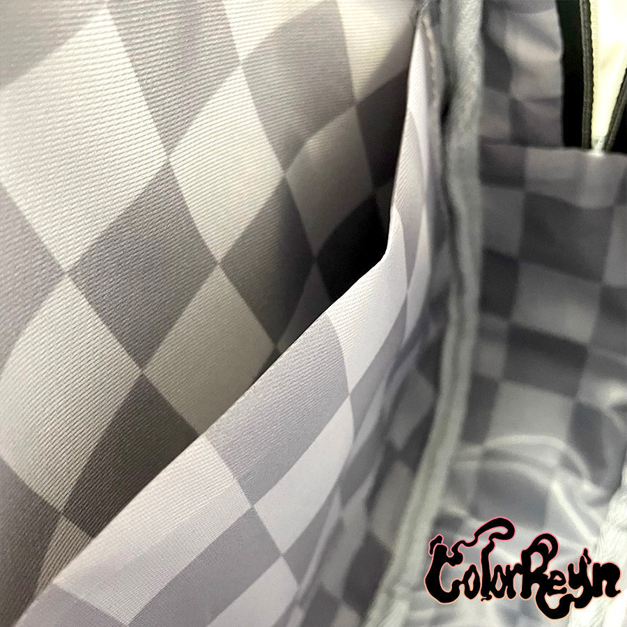 custom printed checkered lining fabric for bag