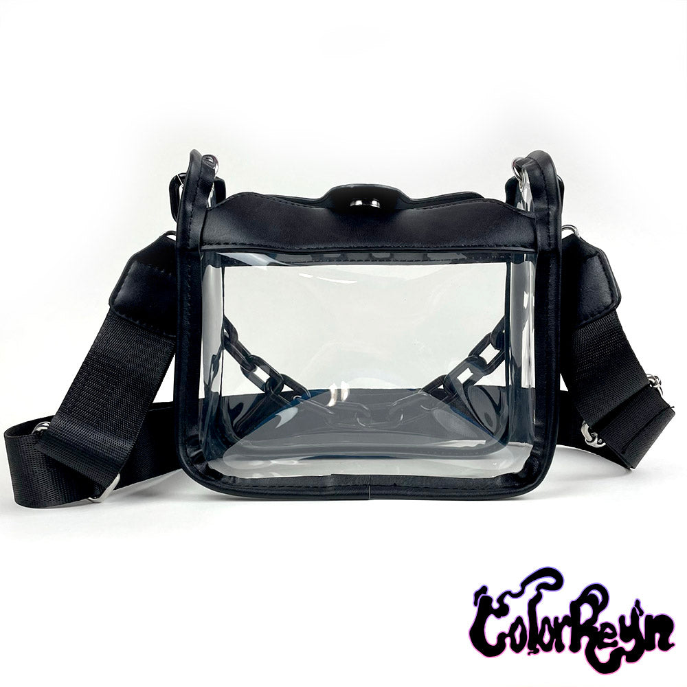 Designer clear crossbody bag on sale