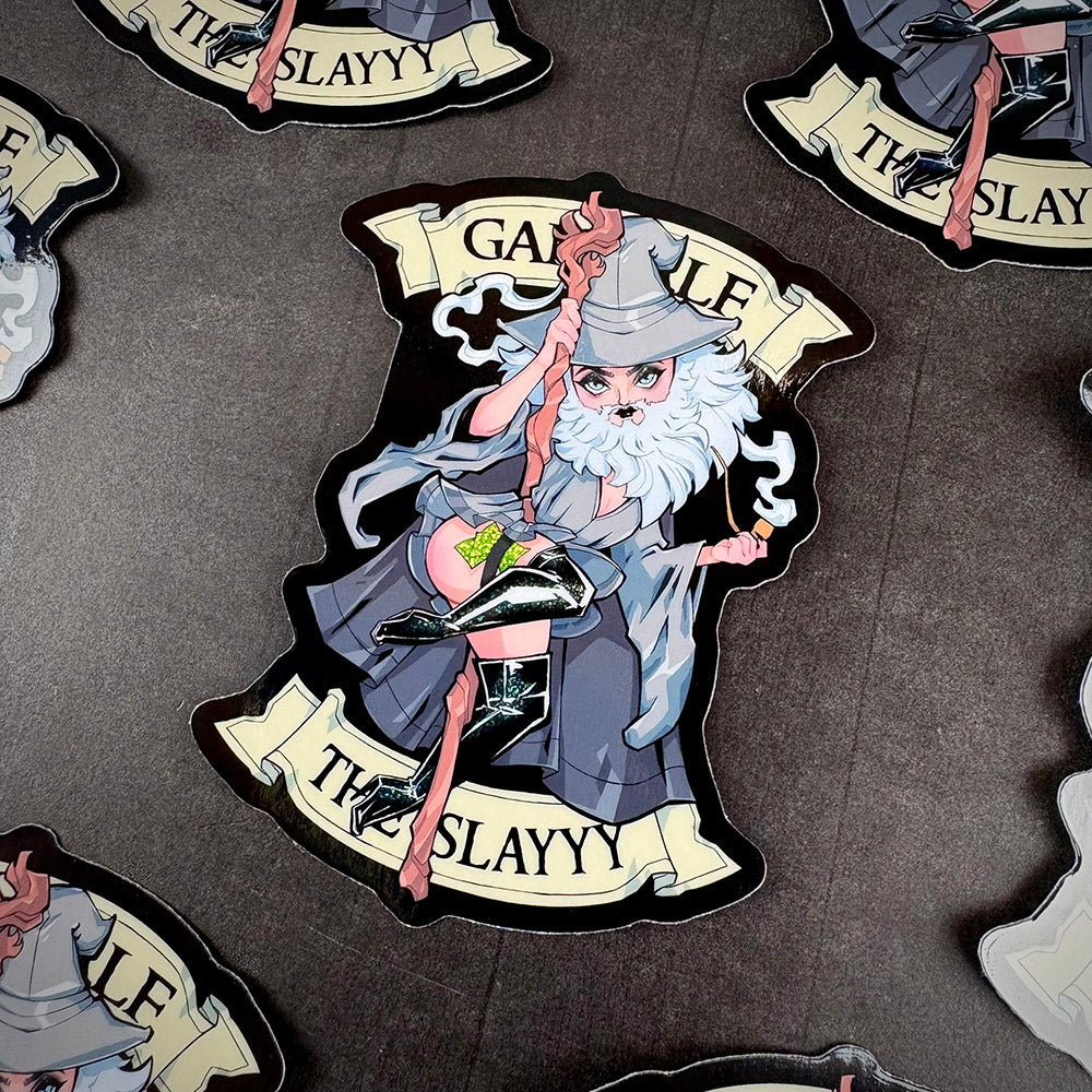 Gandalf The Slayyy Vinyl Glitter Sticker