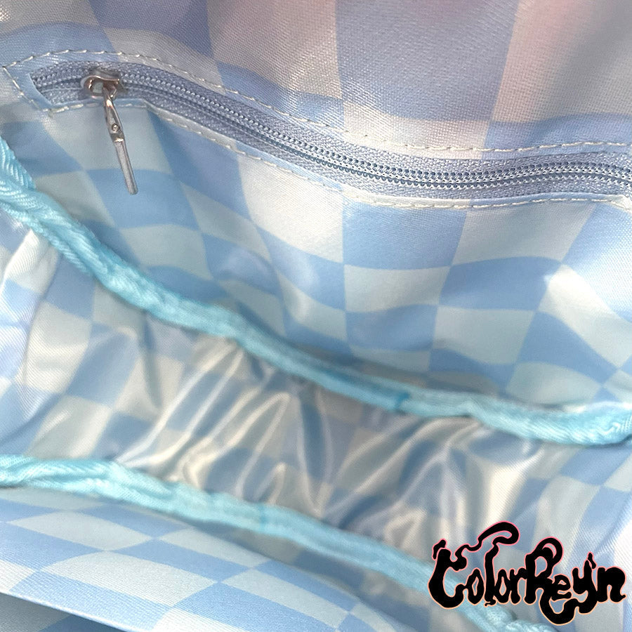 custom made checkered lining print for bag