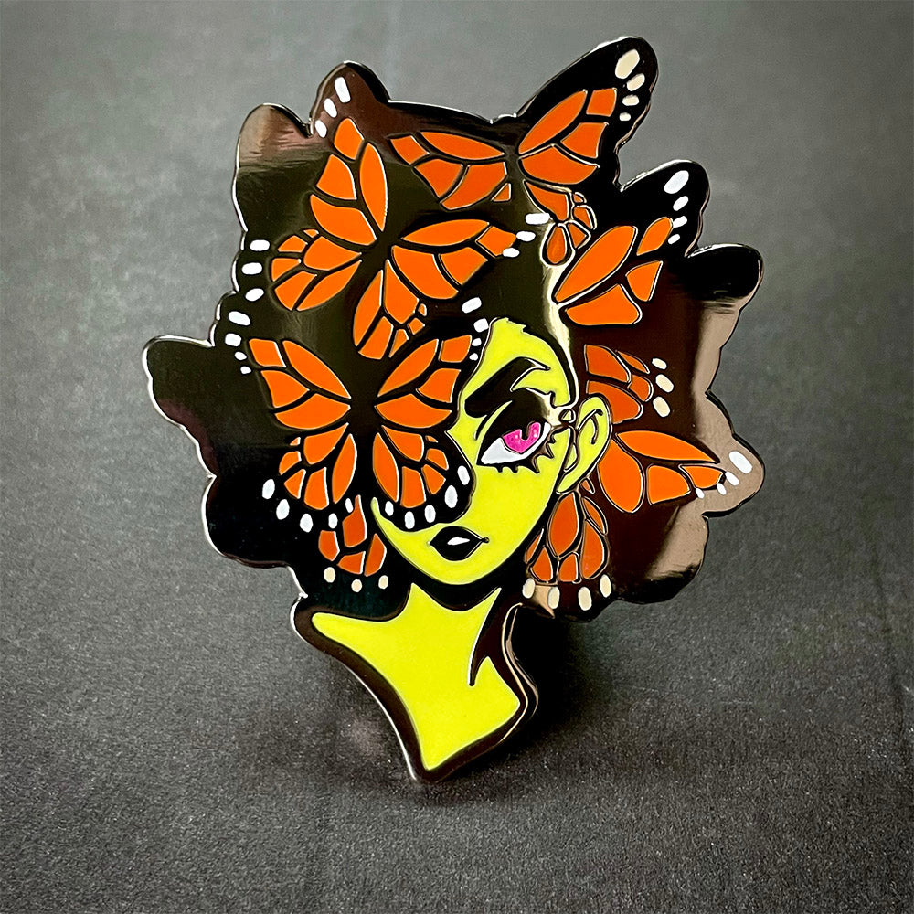 monarch butterfly hard enamel pin