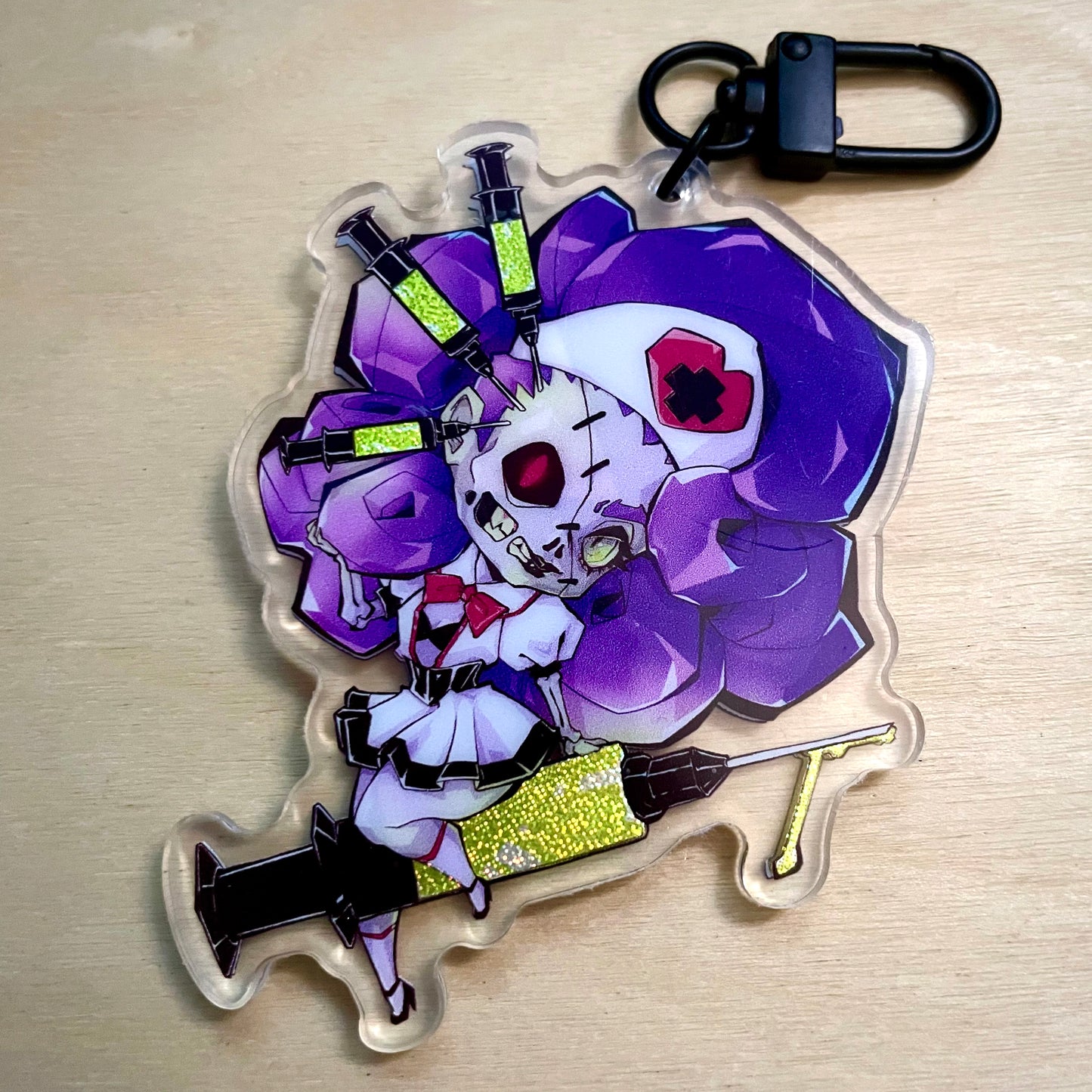 Nurse Necro Nancy Holographic Keychain