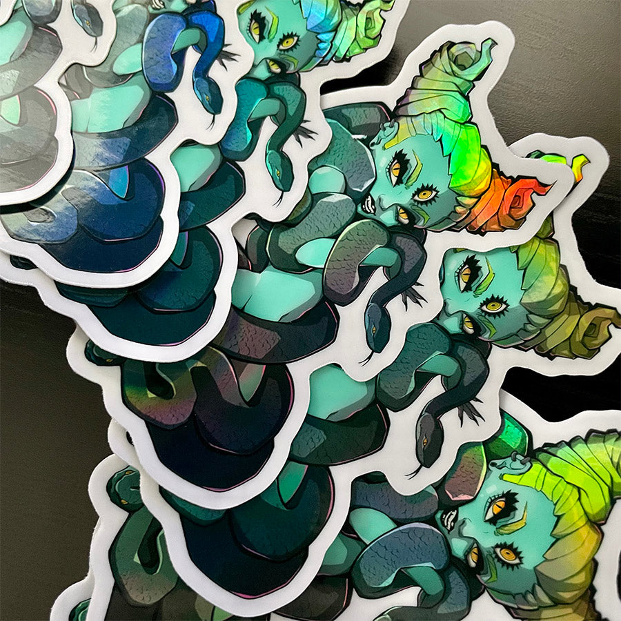 Lady Viper Holographic Sticker